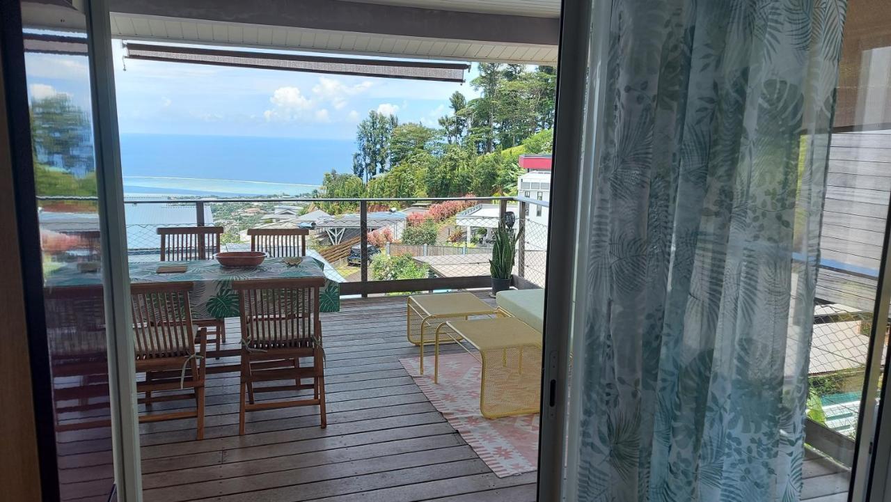 Studio Vaimiti Pour 2 Personnes Vue Mer Et Moorea فا المظهر الخارجي الصورة