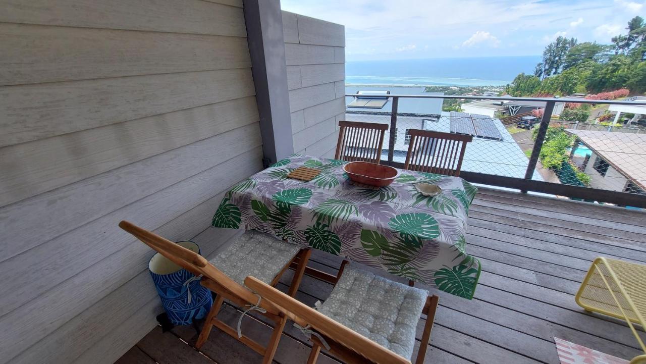 Studio Vaimiti Pour 2 Personnes Vue Mer Et Moorea فا المظهر الخارجي الصورة